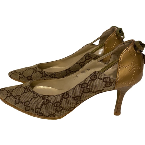 Cloth HeelsGucci Beige size 36 - Picture 1 of 8